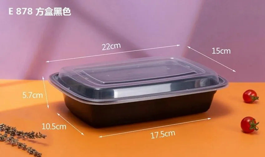 Square PP Take Out Container (E-878)